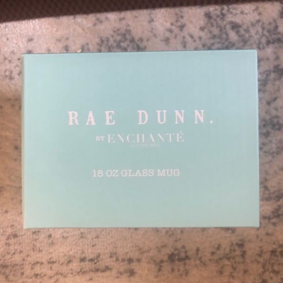 Rae Dunn Cup of Happiness 18 oz Glass Mug - Picture 2 of 2